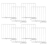 Evelots Closet Wood Shelf Divider-New & Improved-Separator-Easy Clip-Steel-Set/8