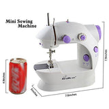 HAITRAL Mini Portable Sewing Machine with Light and Foot Pedal Adjustable Speed