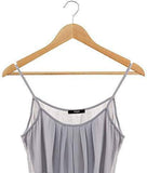 Zober Solid Wood Suit Hangers - 20 Pack - with Non Slip Bar and Precisely Cut Notches - 360 Degree Swivel Chrome Hook - Natural Finish Super Sturdy and Durable Wooden Hangers