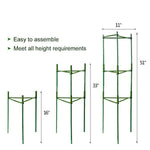 IPSXP Vegetable Trellis, Garden Plant Support Stakes for Climbing Plants, Vegetables, Flowers, Fruits, Vine, 3 Garden Trellis with 40 Adjustable Cable Tie