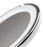 Sparrow Decor Lighted Makeup Mirror 7X Daylight LED Wall Mount Mirror with Locking Suction Cup and Rotating Adjustable Tilting Arm Folds Into Travel Magnifying Mirror - Illuminated Cosmetic Mirror