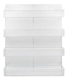 TQVAI 5 Tier Wall Mount Spice Rack Organizer Kitchen Spice Storage Shelf - Made of Sturdy Punching Net, White