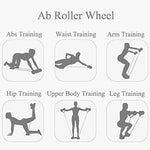 Darhoo Ab Roller Wheel - Ab Wheel Exercise Fitness Equipment - 5-in-1 Multi-Functional Core Ab Workout Abdominal Wheel Machine - Ab Roller Home Gym Equipment for Both Men & Women