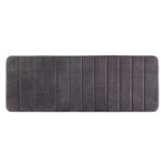 Lifewit 47.2" x 17.3" Bathroom Bath Runner Rug Long Soft Water Absorbant Memory Foam Rubber Back Anti-Slip Grey