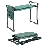 Garden Kneeler And Seat - Protects Your Knees, Clothes From Dirt & Grass Stains - Foldable Stool For Ease Of Storage - EVA Foam Pad - Sturdy and Lightweight - Bench Comes With A Free Tool Pouch!