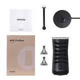Milk Frother Miroco Electric Milk Steamer Automatic Soft Foam Maker Cold Hot Milk Warmer Silent Operation for Cappuccino, Latte, Coffee White