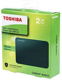 Toshiba HDTB420XK3AA Canvio Basics 2TB Portable External Hard Drive USB 3.0, Black