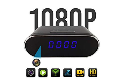 Clock Camera ! Hidden Camera Clock ! Spy Camera Clock ! WiFi 1080P Video Recorder Wireless IP Camera for Indoor Home Security Monitoring Night Vision Nanny Cam 120°Angle Motion Detection by Toffler Inc