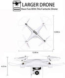 JJRC H68 RC Drone 40MINS Longer Flight Time Quadcopter with 720P Camera FPV Wifi Helicopter with 2 Batteries(20mins + 20mins), Altitude Hold, Headless Mode Remote Control Best Drone (Black)