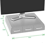 Mind Reader PC, Laptop, IMAC Monitor Stand and Desk Organizer, Black