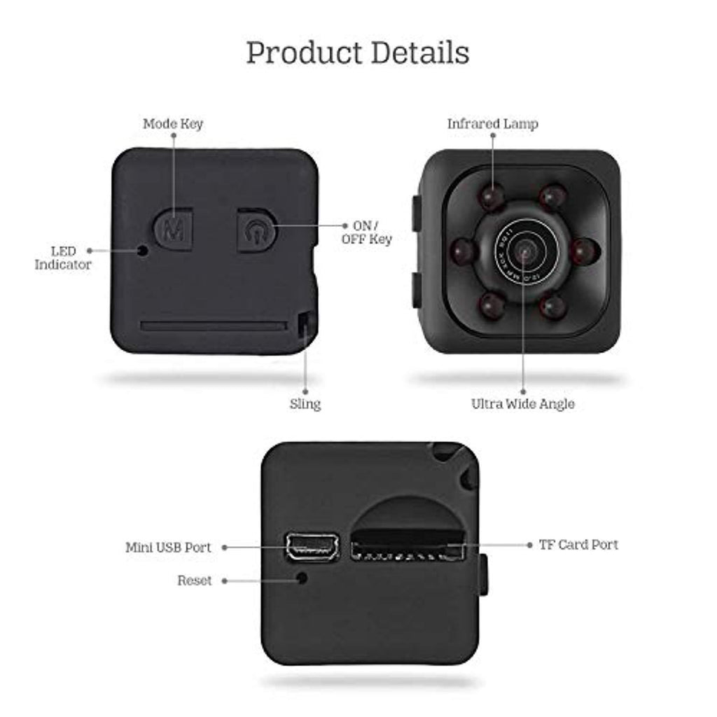 Chargeable Camera Action Mini HD Chargeable Camera Ideal for Security surviellence with ...