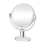 Gotofine Double Sided Magnifying Makeup Mirror, 1X & 10X Magnification with 360 Degree Rotation- Clear & Transparent