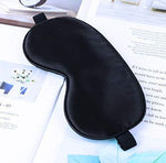 Sleeping Eye Mask for Women Men Cute Blindfold Sleep Mask Eyeshades Night Black