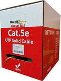 CAT5e Plenum (1000 Feet) Bulk 350MHz Networking Ethernet CMP Cable (Black)