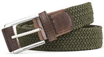 Belt for Men,Woven Stretch Braided Belt 2 Unit Gift-boxed Golf Casual Belts,Width 1 3/8"