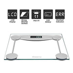 Malama Precision Digital Body Weight Bathroom Scale with Step-On Technology, LCD Backlit Display, 400 lbs Capacity and Accurate Weight Measurements, Silver