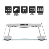 Malama Precision Digital Body Weight Bathroom Scale with Step-On Technology, LCD Backlit Display, 400 lbs Capacity and Accurate Weight Measurements, Silver