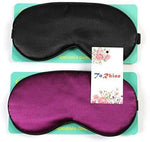 Sleeping Eye Mask for Women Men Cute Blindfold Sleep Mask Eyeshades Night Black