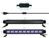 9 LED Black Light, Gohyo 27W LED UV Bar Glow in the Dark Party Supplies for Christmas Blacklight Party Birthday Wedding Stage Lighting, Material Metal Iron