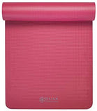 Gaiam Essentials Thick Yoga Mat Fitness & Exercise Mat with Easy-Cinch Yoga Mat Carrier Strap (72"L x 24"W x 2/5 Inch Thick)