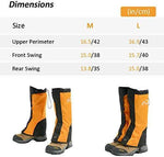 Deacroy Waterproof Leg Gaiters for Hiking,Anti-Tear Snow Boot Gaiters for Outdoor Mountaineering Hunting Fishing Backpacking