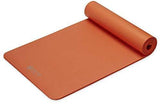 Gaiam Essentials Thick Yoga Mat Fitness & Exercise Mat with Easy-Cinch Yoga Mat Carrier Strap (72"L x 24"W x 2/5 Inch Thick)