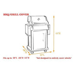 iCOVER Gas Grill Cover-64 inch 600D Canvas Waterproof Fade Resistant Heavy Duty Barbeque BBQ Grill Cover Sized for Weber,Char Broil,Holland, Jenn Air,Brinkmann.G21654.