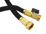 Expandable Garden Hose - Magic Expanding Hose with Brass Fittings - Comes with High Pressure Nozzle (50 Foot)