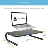 Monitor Stand Riser with Vented Metal for Computer, Laptop, Desk, Printer with 14.5 Platform 4 Inch Height