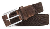 Belt for Men,Woven Stretch Braided Belt 2 Unit Gift-boxed Golf Casual Belts,Width 1 3/8"