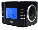 August MB300 Mini Wooden MP3 Stereo System and FM Clock Radio, with Card Reader, USB Port & AUX Jack (3.5mm Audio In), 2 x 3W Powerful Hi-Fi Speakers and Built-in Rechargeable Battery