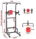 RELIFE REBUILD YOUR LIFE Power Tower Workout Dip Station for Home Gym Strength Training Fitness Equipment Newer Version