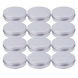 Tosnail 4 oz Aluminum Screw Top Round Tins Empty Tins - Pack of 12