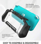 Mumba Grip Case for Nintendo Switch Lite, [Blade Series] TPU Protective Portable Cover Accessories Compatible with Switch Lite Console 2019 Release (Peacock)