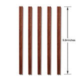 Wooden Chopsticks, Donxote 9.84 Inch Reusable Chinese Chopsticks Set of 10 Pairs