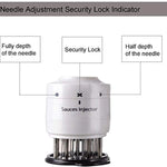 Meat Tenderizer and 3 Oz Marinade Syringe 2 in 1, 30 Stainless Steel Blades with 3 Sauce Flavor Injection Needle Pinhole Security Lock Included - Professional for Tenderizing Any Meats