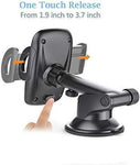 Cell Phone Holder for Car, Car Phone Mount, Yostyle Car Windshield & Dashboard Phone Mount Cradle for iPhone X/Xs/XR/Xs Max/8/8Plus/7/6s/SE,Galaxy S10/S9/S8/S7/Note 8 9,LG, Nexus, Sony,BlackBerry