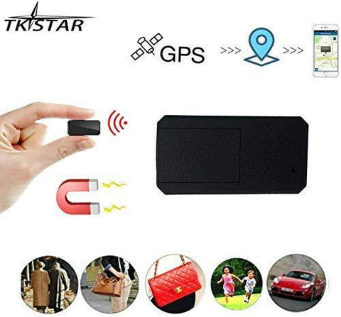 Mini GPS,TKSTAR Mini GPS Tracker Magnetic Micro GPS Tracking Anti Theft Real Time GPS Tracker Portable GPS Locator Handbag Wallet Pockets School Bag Important Documents Lost Finder Tracker Free APP