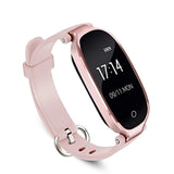 Fitness Tracker,Women Smart Fitness Watch, Heart Rate Monitor Smart Bracelet IP67 Waterproof Smart Bracelet with Health Sleep Activity Tracker Pedometer for Smartphone. (Rose Gold)