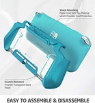 Mumba Grip Case for Nintendo Switch Lite, [Blade Series] TPU Protective Portable Cover Accessories Compatible with Switch Lite Console 2019 Release (Peacock)