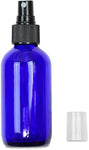 SimpleHouseware 6PK 4oz Cobalt Blue Glass Bottles with Mist Sprayer