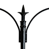 Sorbus Bird Feeding Bath Station, Metal Deck Pole for Bird Feeders, Great for Attracting Birds Outdoors, Backyard, Garden (Bird Bath Feeder Station - Black)