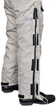 Men's Motorcycle Waterproof Over-Pants Full Side Zip with Removable CE Armor Black