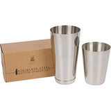 Boston Shaker: Professional Stainless Steel Cocktail Shaker Set, including 18oz Unweighted & 28oz Weighted Shaker Tins