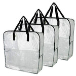 IKEA DIMPA 3 pcs Extra Large Storage Bag, Clear Heavy Duty Bags, Moth Moisture Protection Storage Bags