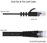 Lovicool CAT6 Ethernet Patch Cable 75ft White LAN Cable Flat Internet Computer Networking Cable High Speed Up to 10Gigabit Ethernet Cord with RJ45 Connector for Modem Switch Boxes Router PS4 Xbox 23m