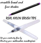 24+2pcs Pastel Markers/Drawing Pens for Artists - Brush Lettering Pens with Blending Markers/Watercolor Brush Markers for Color Painting - Brush Tip, Art Pens and Markers/Pastel Art Supplies