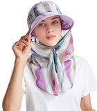 ICOLOR Sun Cap Sun Flap Hats Outdoor 360°Sun UPF 50+ Women Lady Wide Brim Cap Visor Hats UV Protection Summer Sun Hats