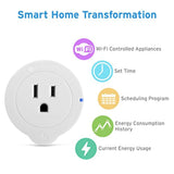 Etekcity WiFi Smart Plug, Energy Monitoring Wireless Mini Outlet with Timer (2 Pack), No Hub Required, Works with Alexa, Google Home and IFTTT, ETL Listed, White, 2 Years Warranty and Lifetime Support