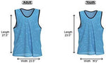 Unlimited Potential Nylon Mesh Scrimmage Team Practice Vests Pinnies Jerseys Bibs for Children Youth Sports Basketball, Soccer, Football, Volleyball (Pack of 12)